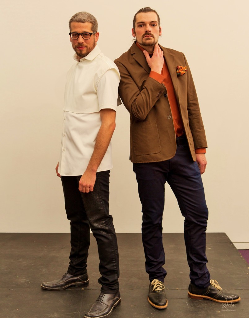 Joe Cotler and Micah Geyer dressed by Armour Boutique photo by Frank Bicking 9
