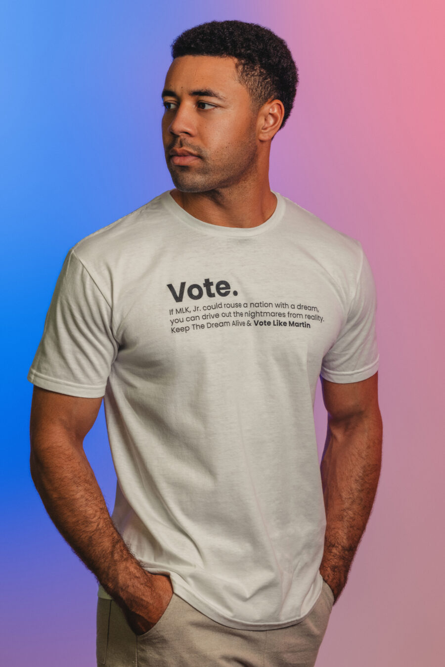 VOTE Like... T-Shirt White - Image 2